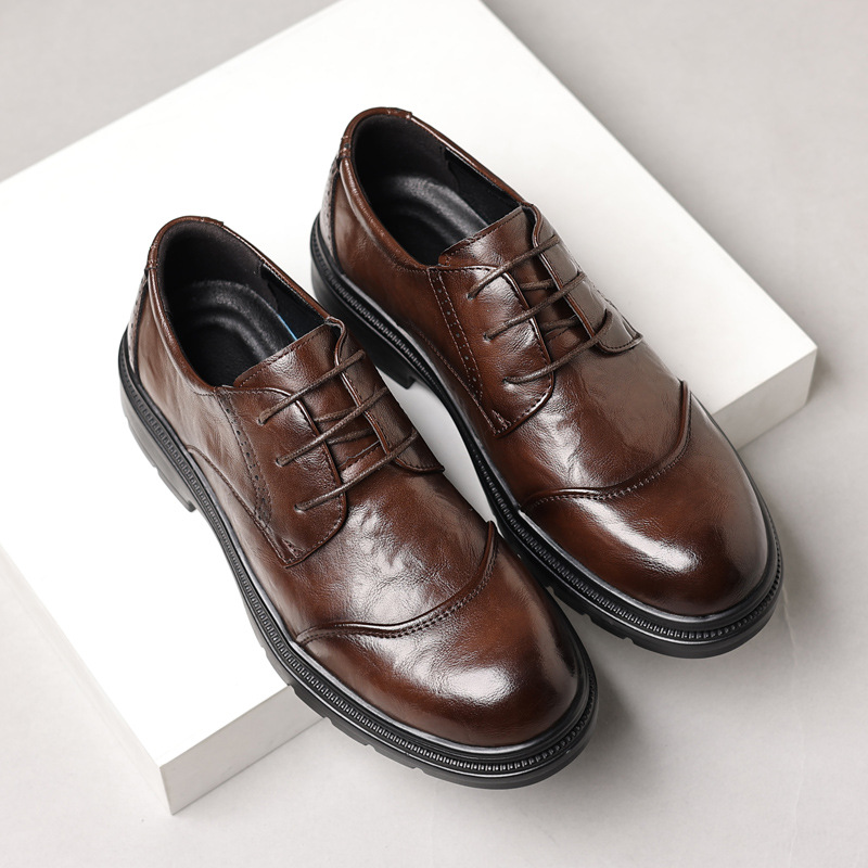 Men'S Formal Wear For Office - Men's leather shoes for casual business,