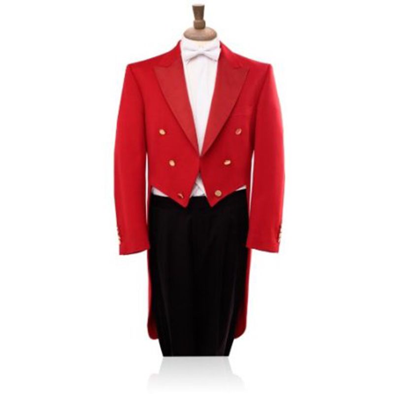 Men Formal Wear Black And White - Red Tuxedo Tailcoat Collection | Made-to-Measure