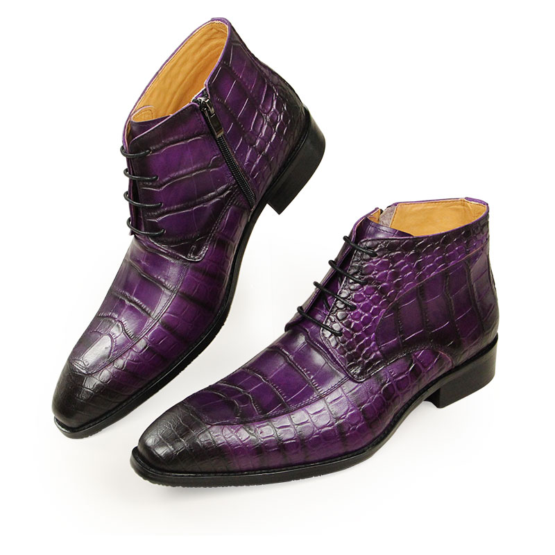 Men Formal Wear With Boots - New Fashion Ankle Boots Pure Cowhide