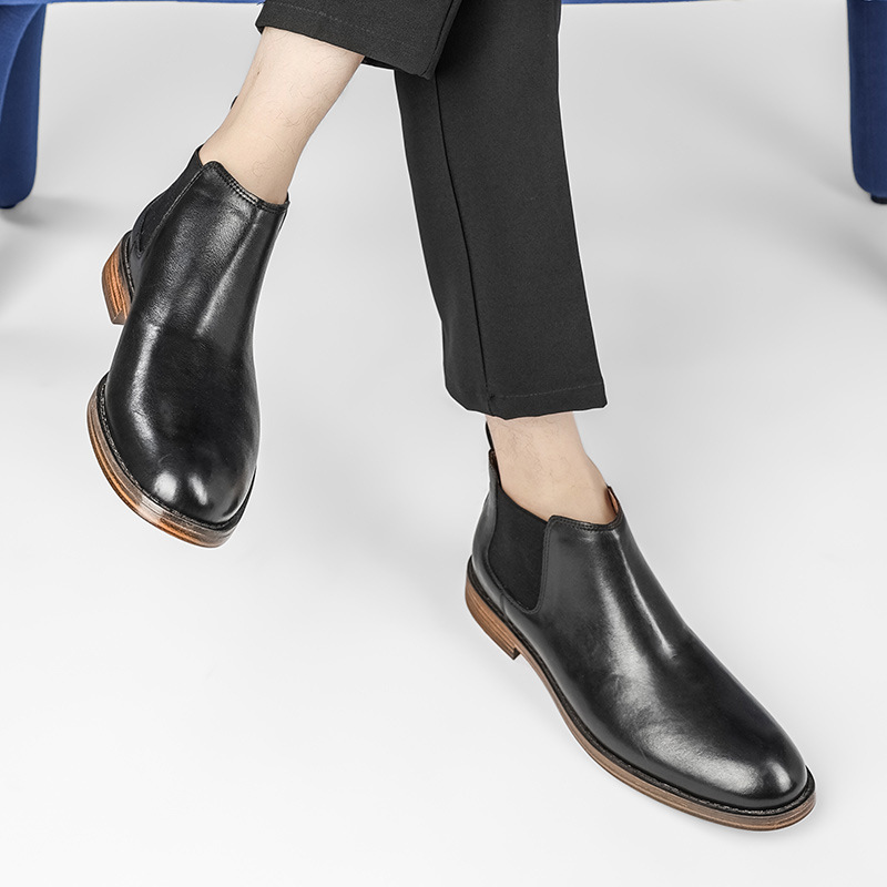 Men Formal Wear With Boots - Men's Business Fashion Dress Boots Genuine