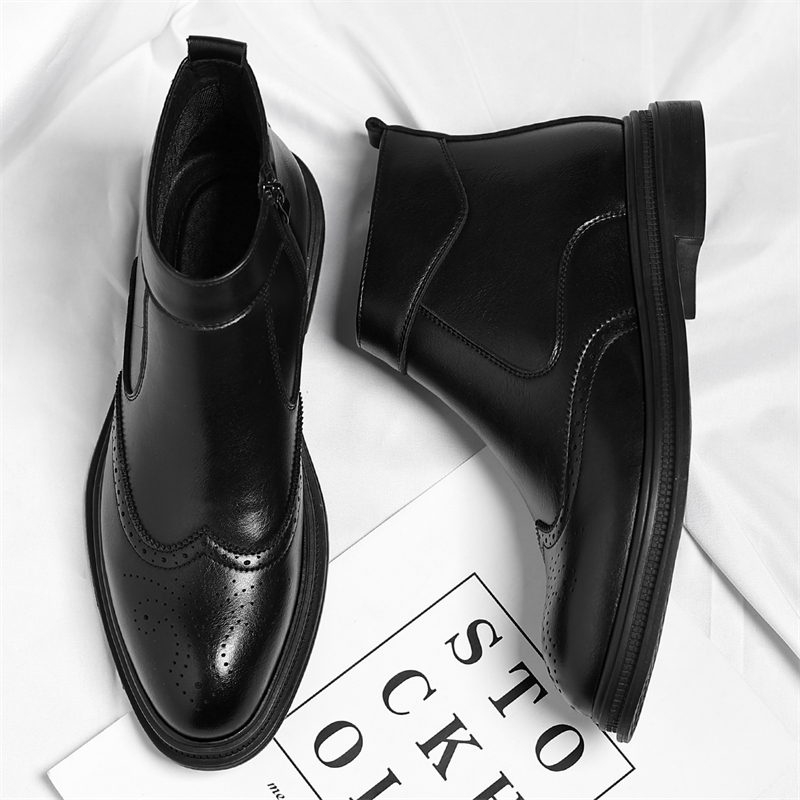 Autumn  Winter Thick Soled Men - Men Formal Wear With Boots recension och pris