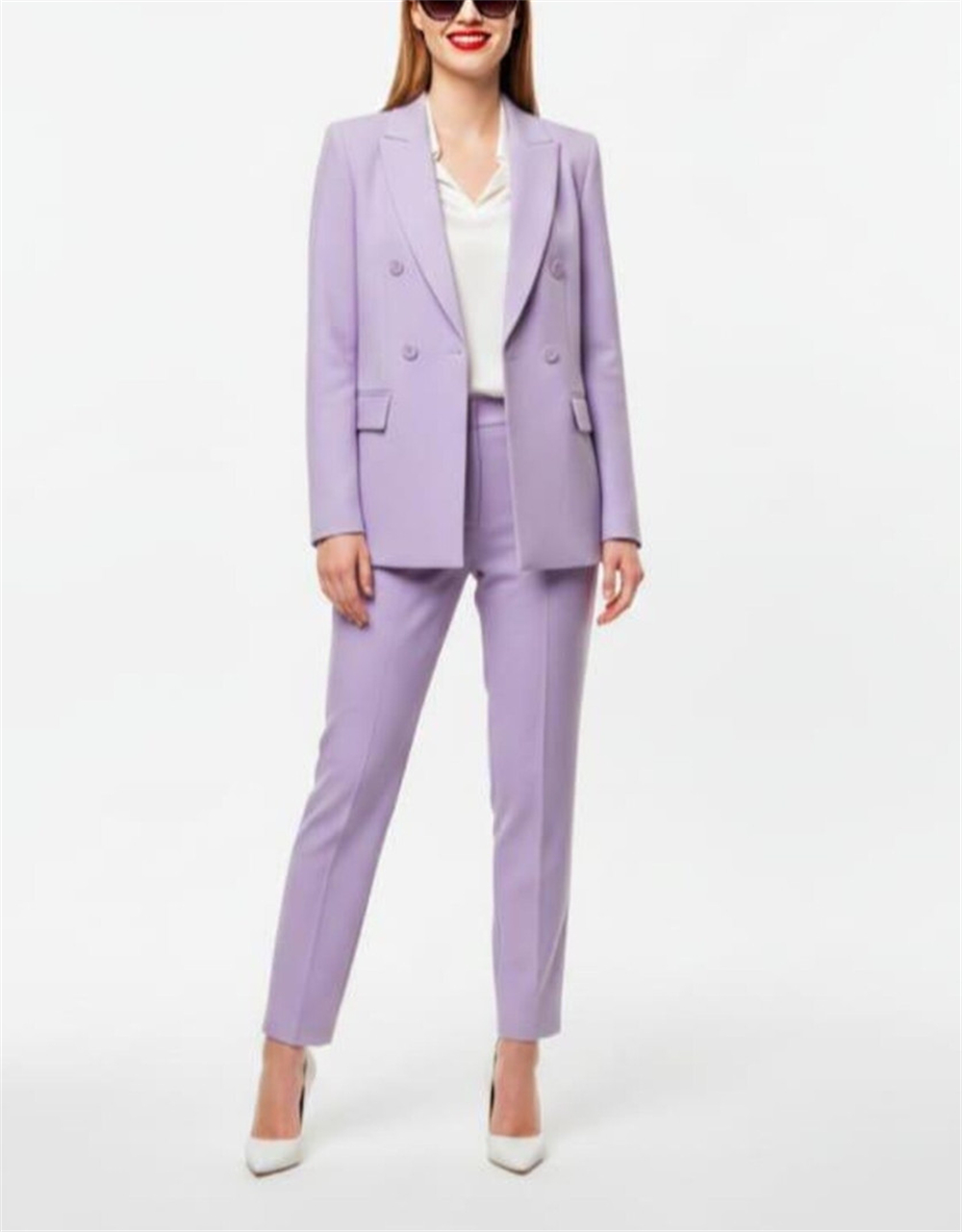 Modern Women's Suits 2 Pcs Lav - Double Breasted Blazer recension och pris