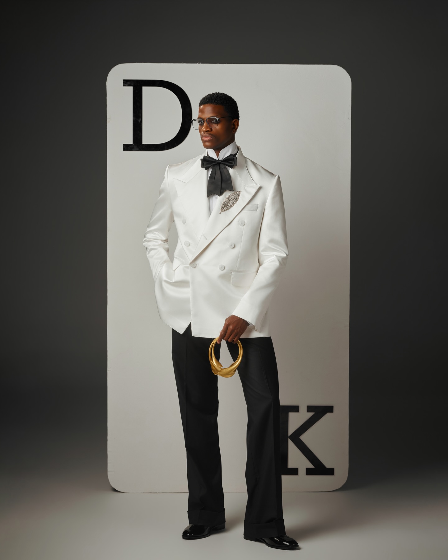 White Men Suit Set 2 Pcs Blaze - Men Formal Wear Black And White recension och pris