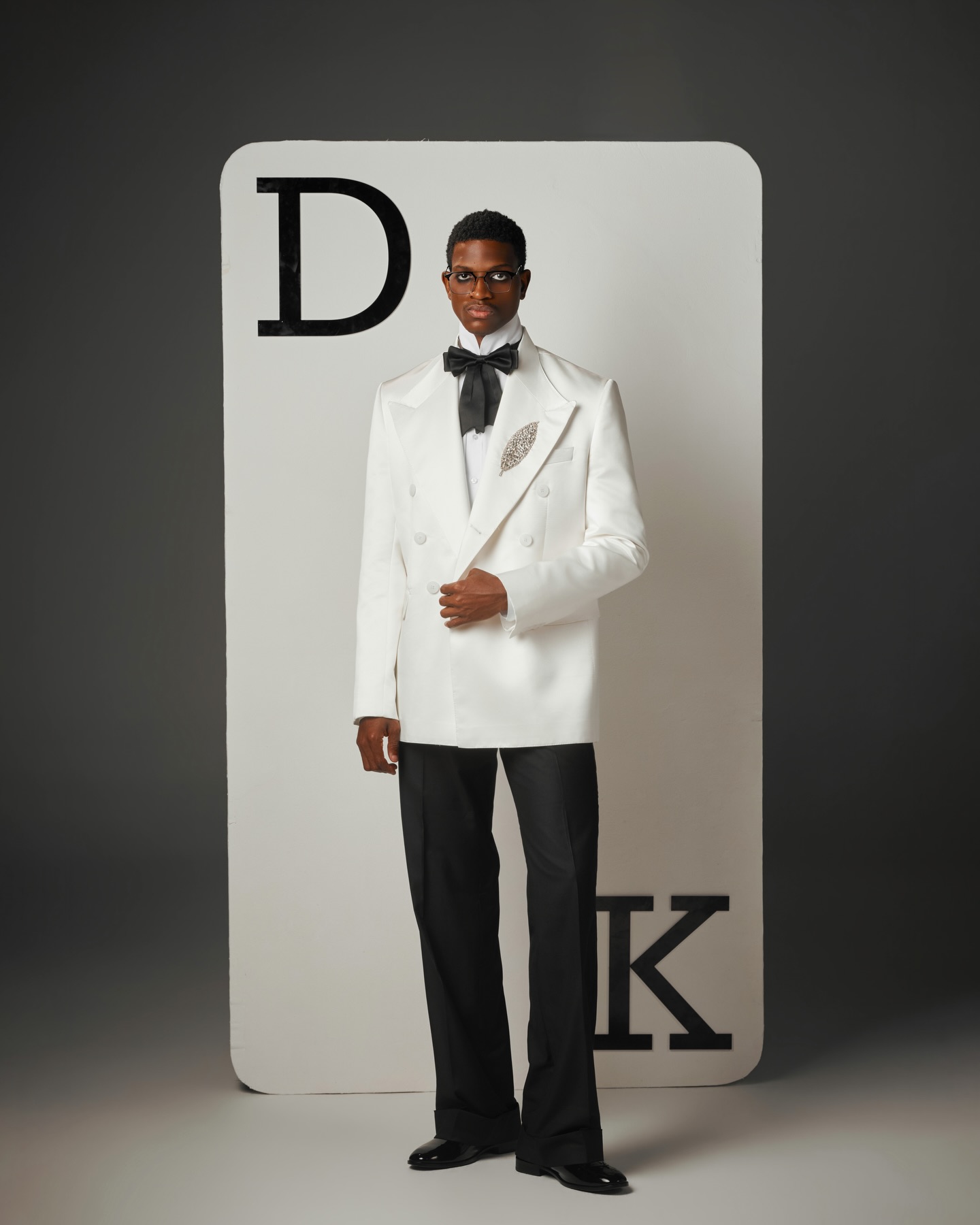 White Men Suit Set 2 Pcs Blaze - Men Formal Wear Black And White recension och pris