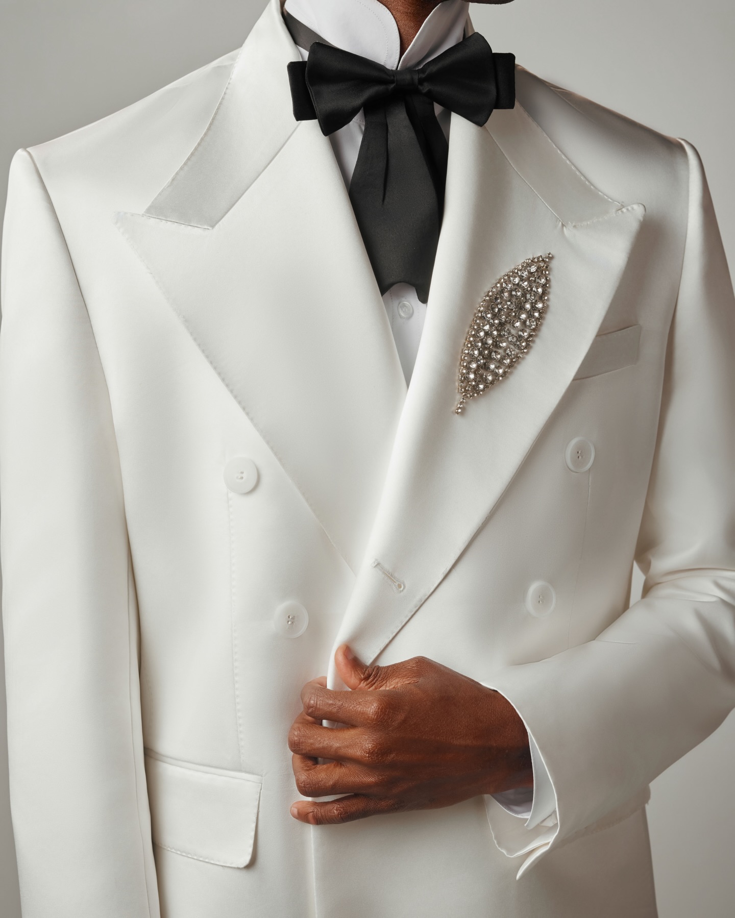 White Men Suit Set 2 Pcs Blaze - Men Formal Wear Black And White recension och pris