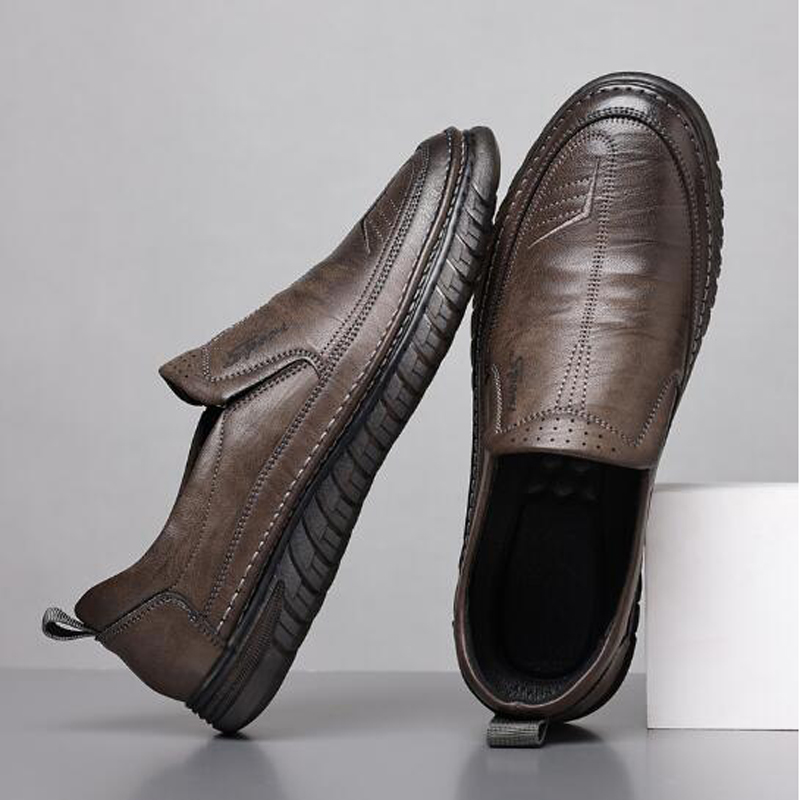 Leather shoes Men's casual sho - Formal Upper Wear Men recension och pris