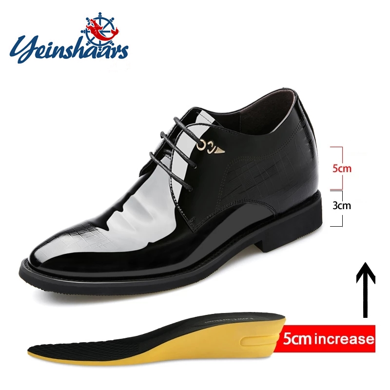 3/6/8 Cm Elevator Shoes Men Dr - Young Men Formal Wear recension och pris