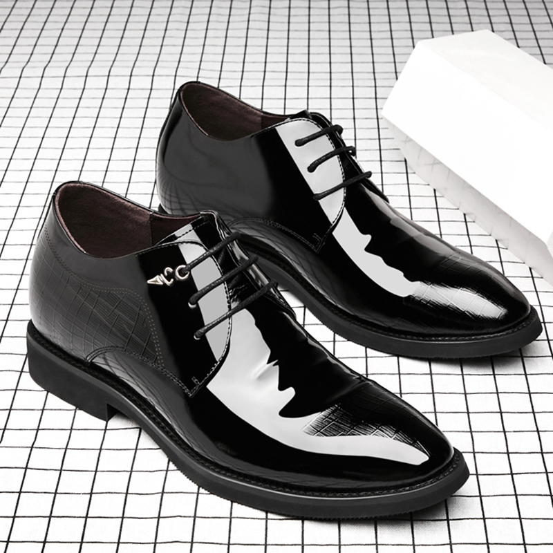 3/6/8 Cm Elevator Shoes Men Dr - Young Men Formal Wear recension och pris