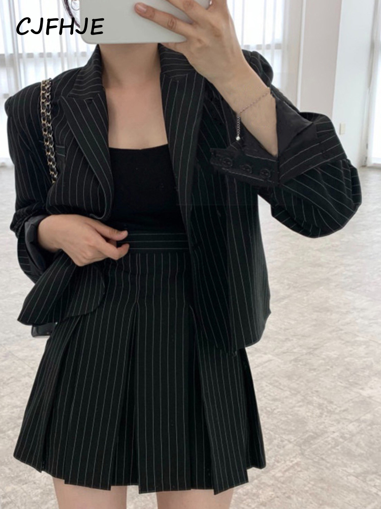CJFHJE Fashion Stripe Blazer W - Double Breasted Blazer recension och pris