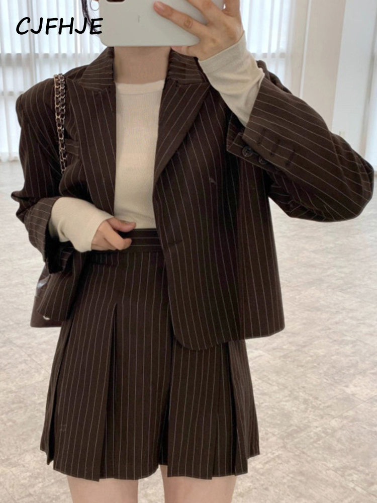 CJFHJE Fashion Stripe Blazer W - Double Breasted Blazer recension och pris