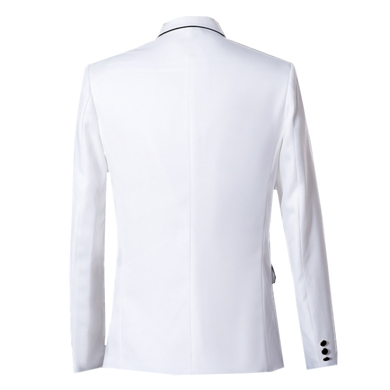 New Men's White Business Casua - Men Formal Wear Black And White recension och pris