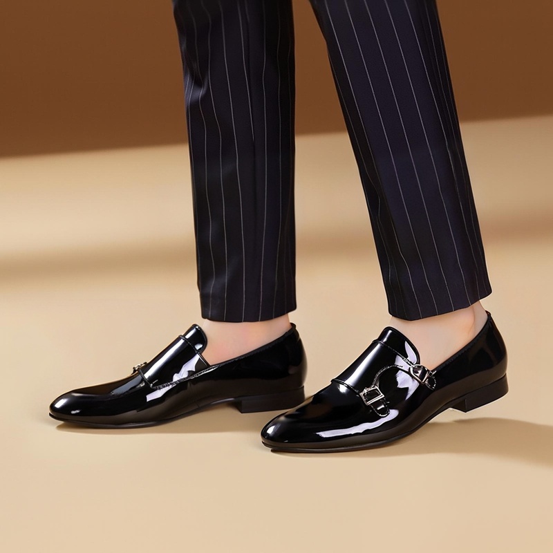 Piergitar New Black Color Pate - Men Formal Wear Fashion recension och pris