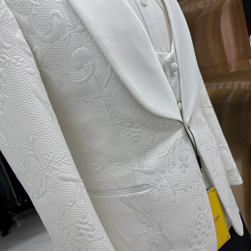 Men Wedding Suit White 3 Piece - Men Formal Wear Black And White recension och pris