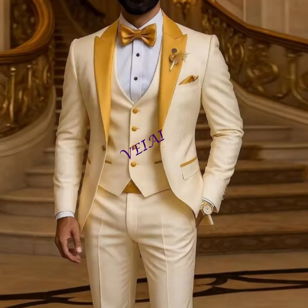 CustomizedGold Collar Ivory Me - Young Men Formal Wear recension och pris