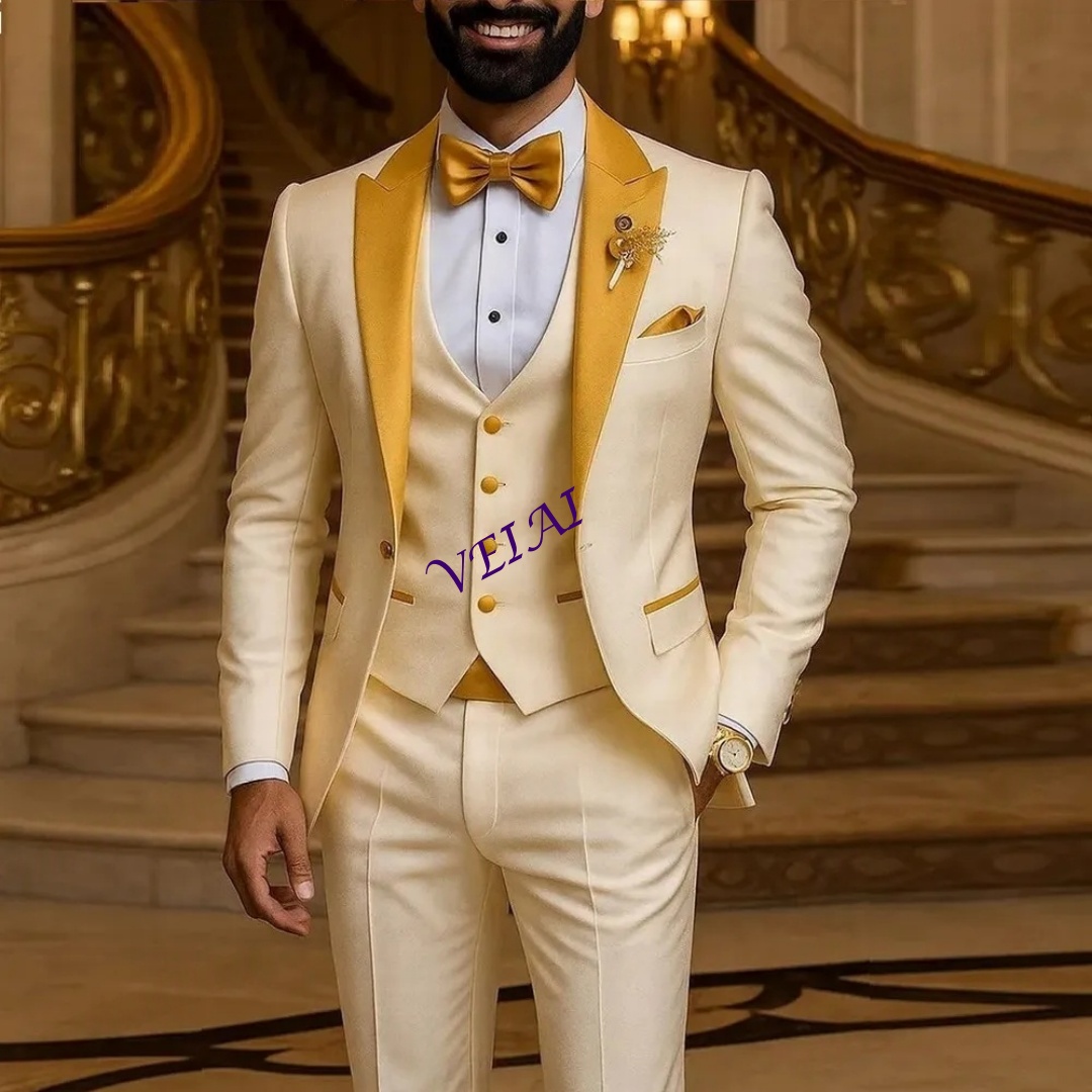 CustomizedGold Collar Ivory Me - Young Men Formal Wear recension och pris