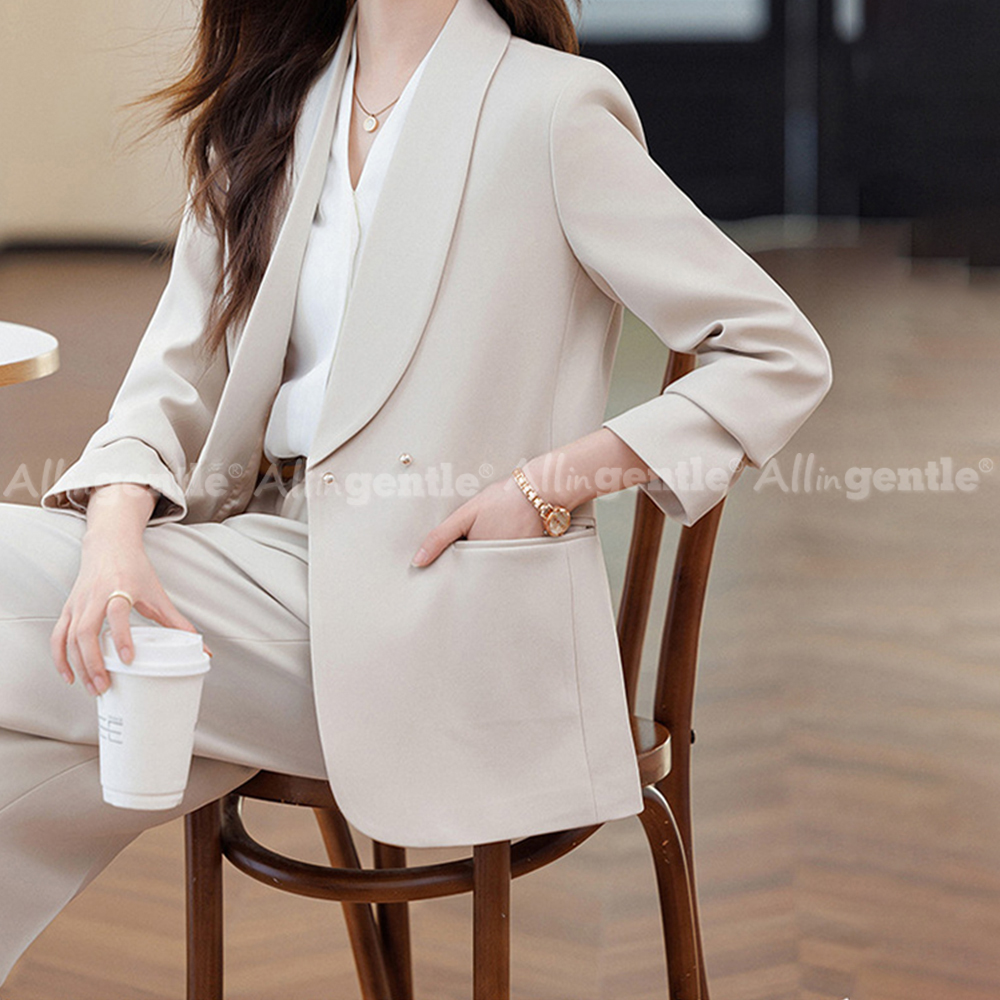 Women's Office Suit 2 Piece Se - Double Breasted Blazer recension och pris