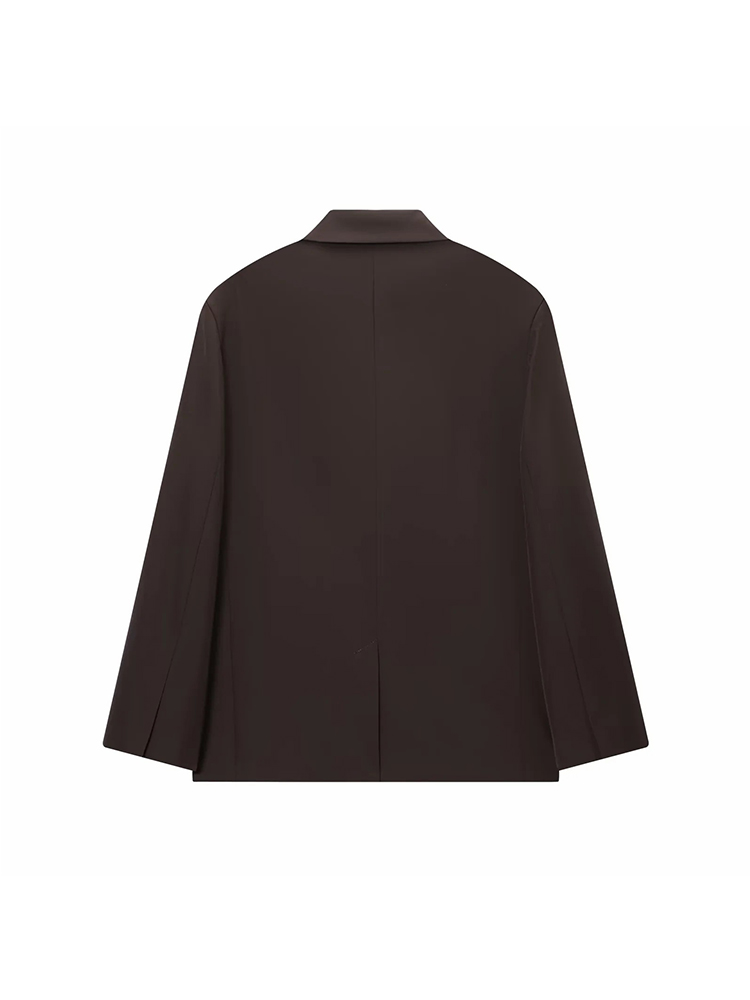ZOCI Women Office Chocolate Br - Double Breasted Blazer recension och pris
