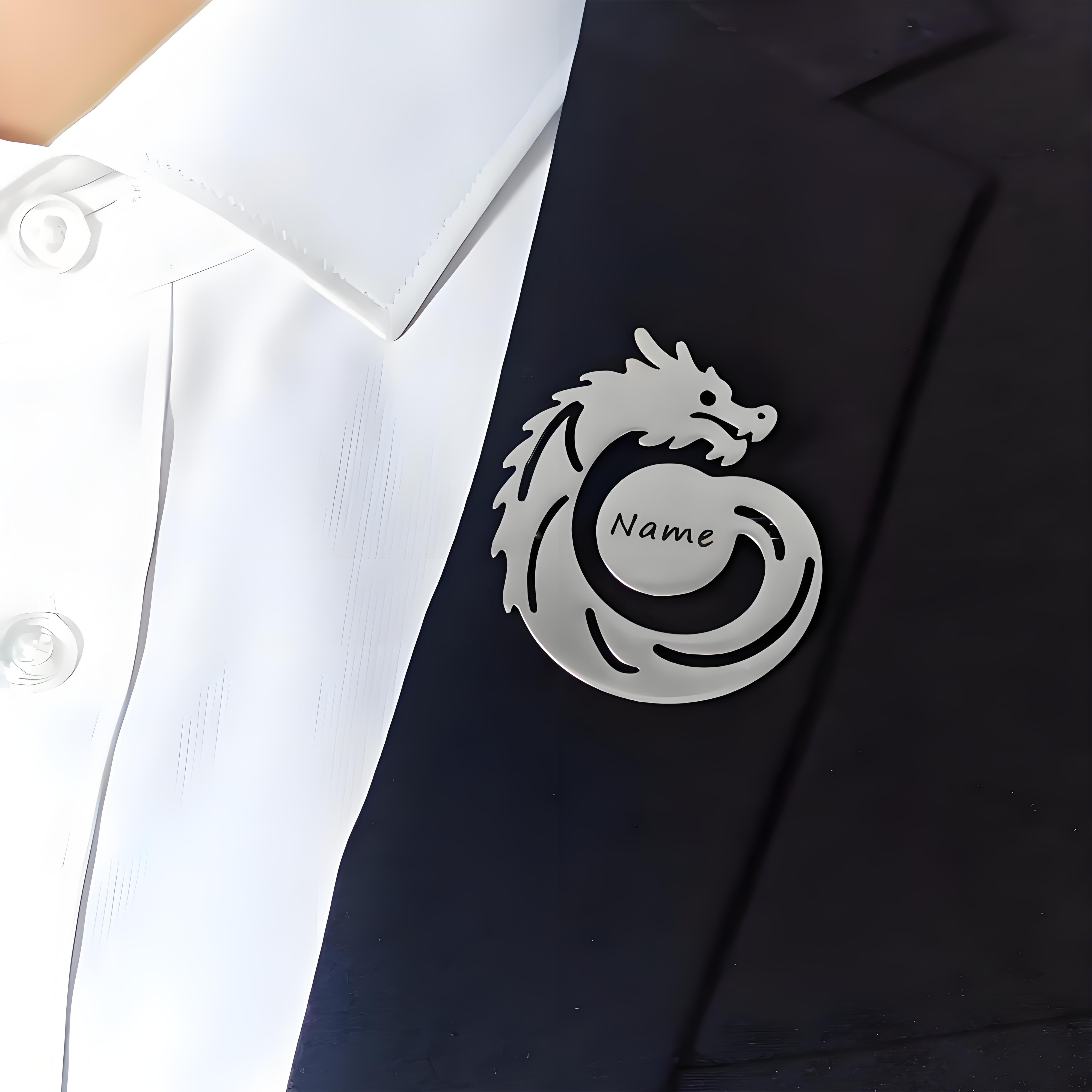 Custom Name Dragon Brooch, Per - Men'S Formal Wear Jewelry recension och pris