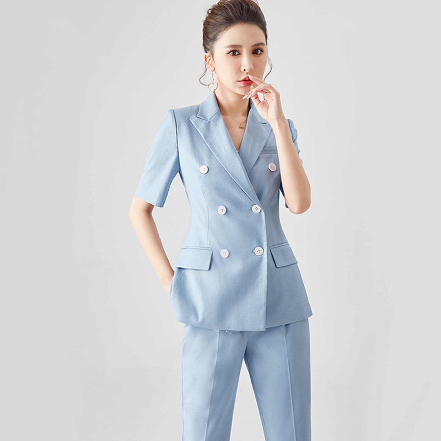 Allingentle Women's Suit Slim  - Double Breasted Blazer recension och pris