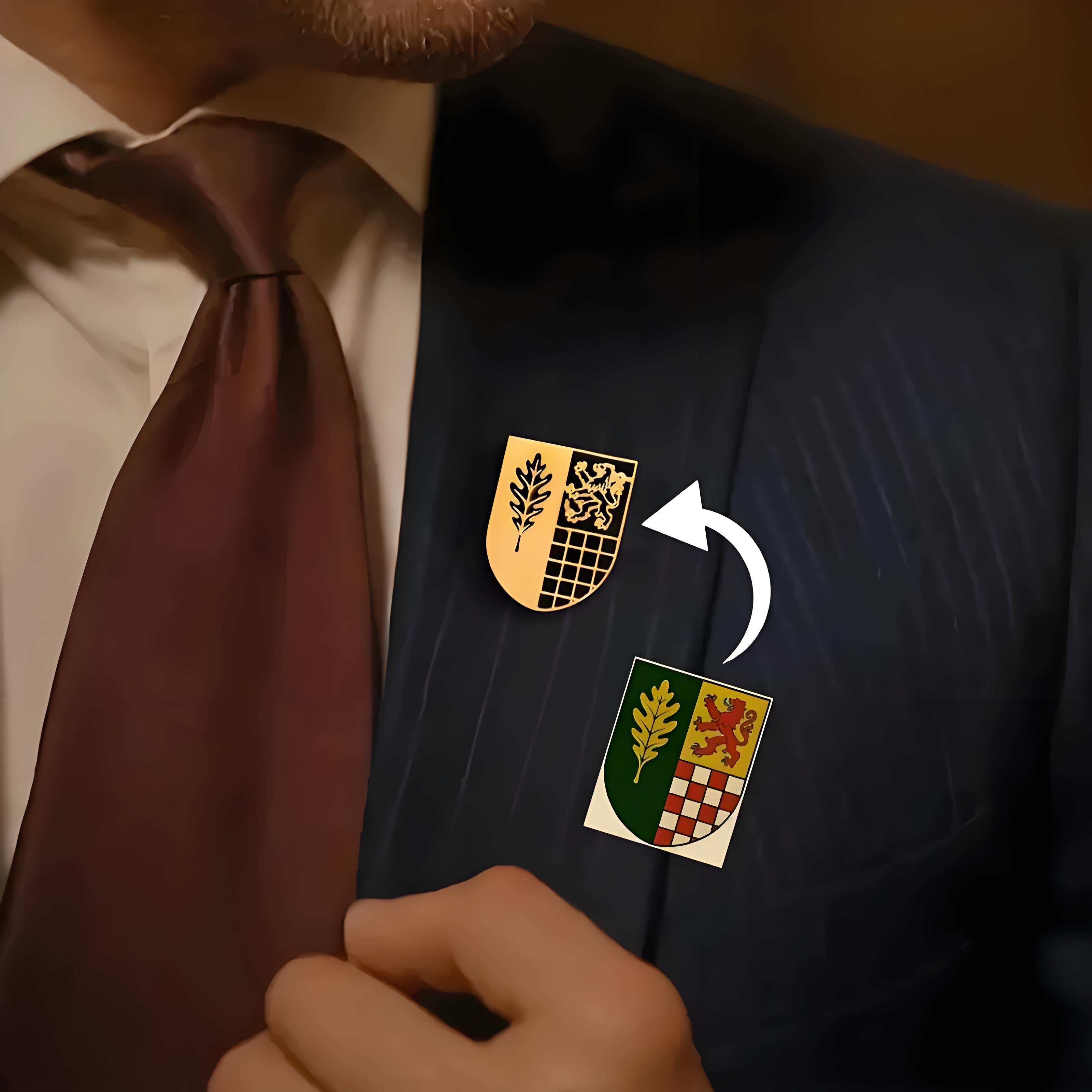 High - End Custom Logo Brooch  - Men'S Formal Wear Jewelry recension och pris