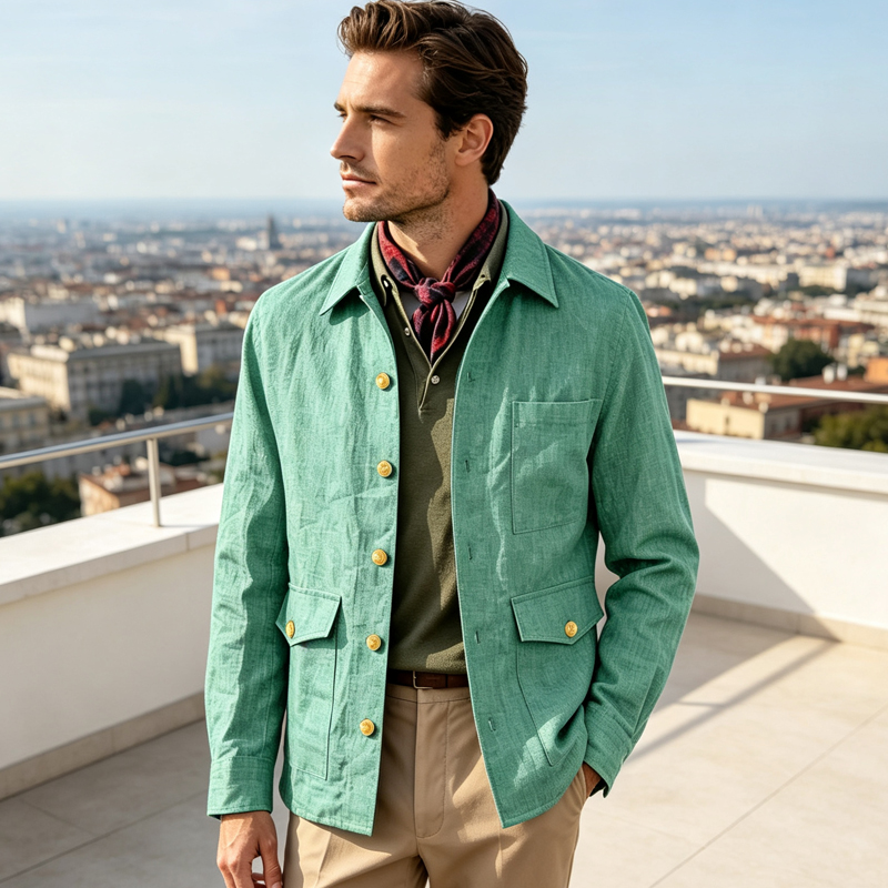 Vintage Men's Linen Jacket Lap - Men'S Formal Wear For Office recension och pris